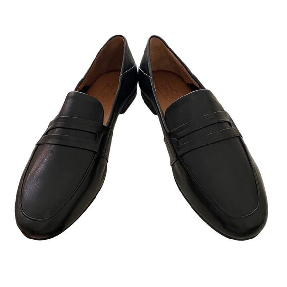 MIZ MOOZ Iggy Women's Black Leather Loafers 37 6.5 7 - Picture 3 of 6